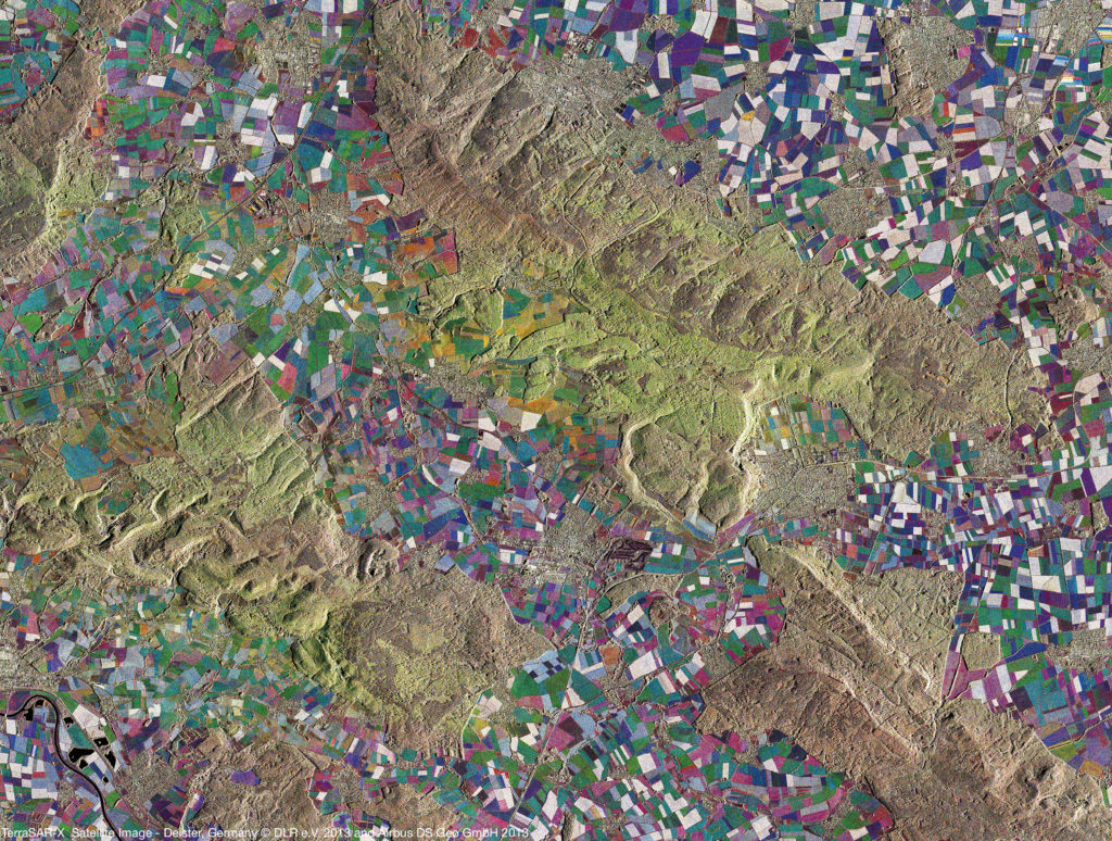 COVER OPTION Satellite Image Terrasar X Deister Germany 20130922 2