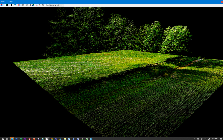 TrueView ColorizedPointCloud TreeRow