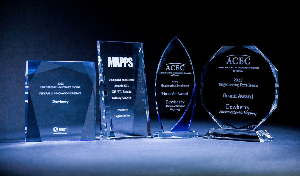 Dewberry Recognized with Five Geospatial and Technology Awards LIDAR
