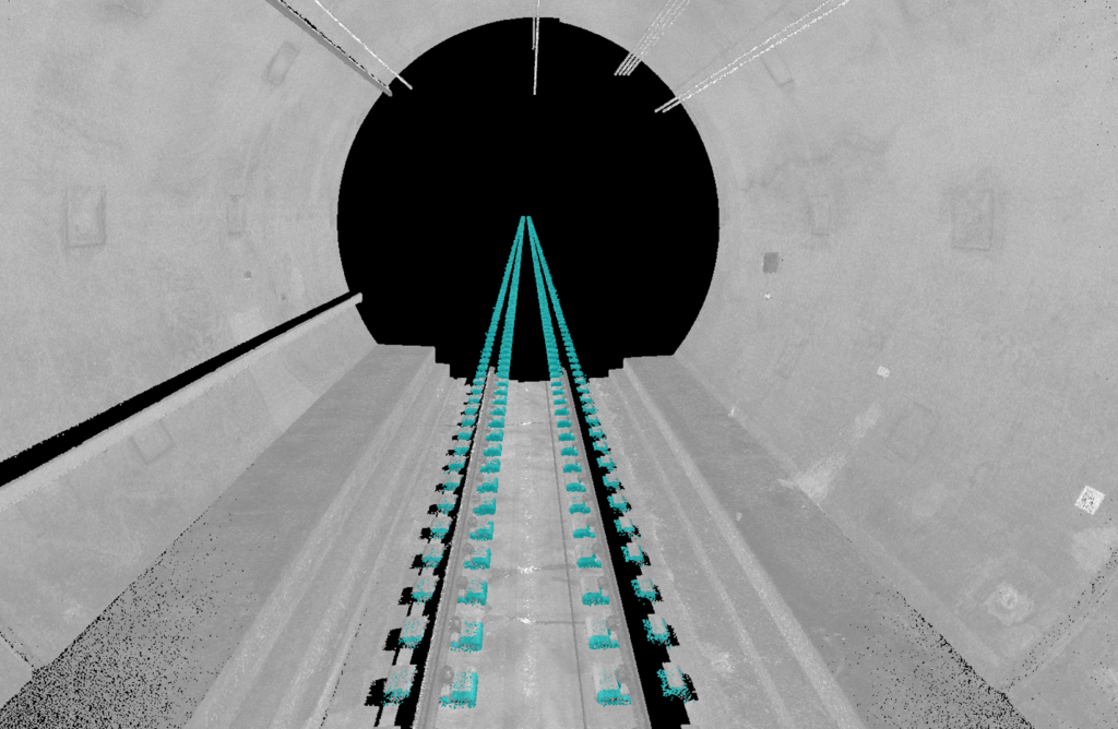 Part Of Tunnel With Classified Sleepers