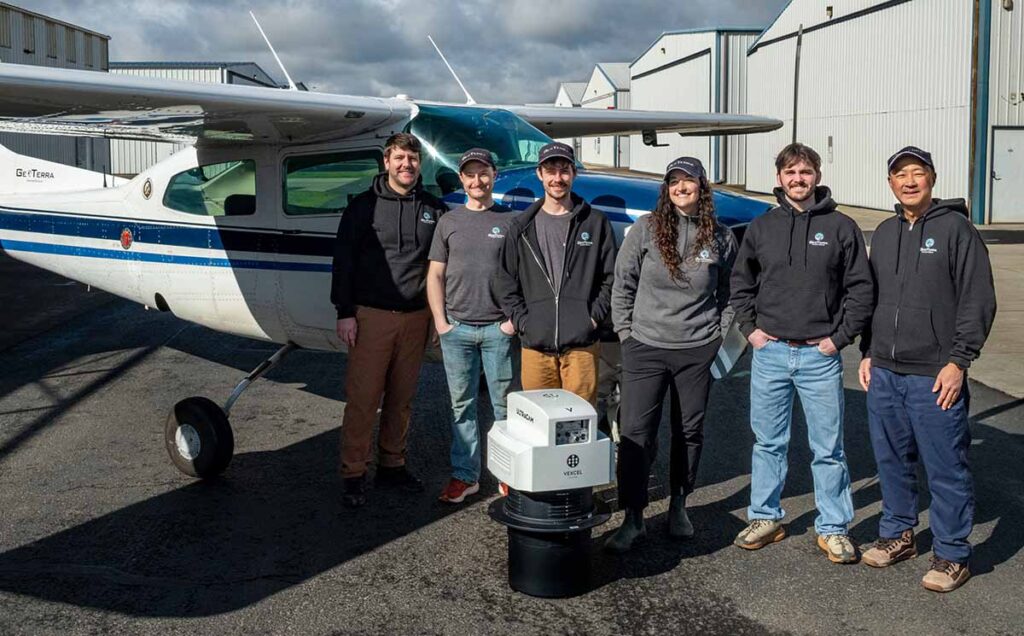 Image01 The GeoTerra Team With The Newly Aquired UltraCam Merlin 4.1 2010 Ready For Upcoming Survey Missions