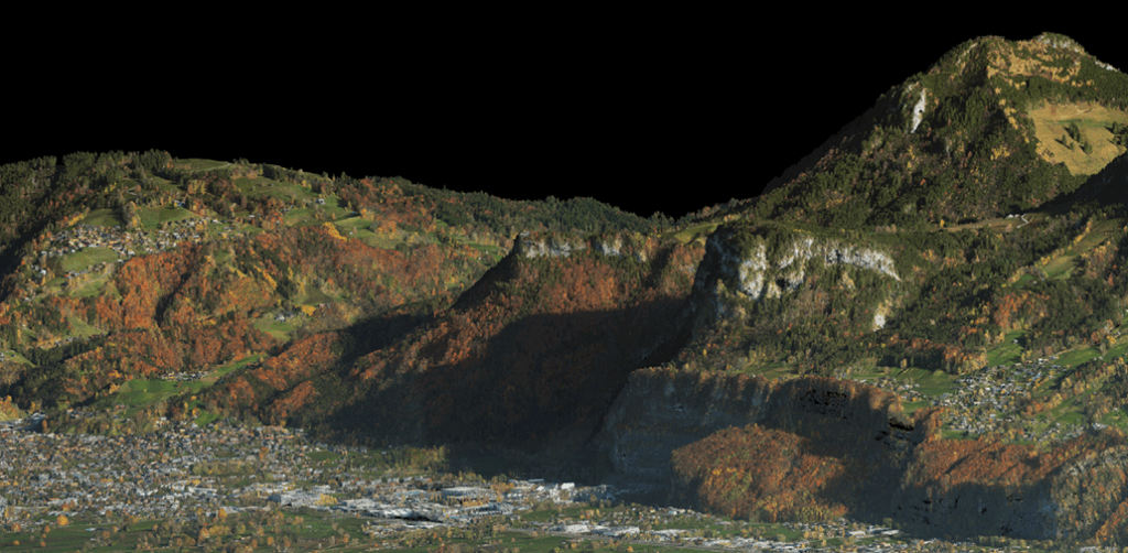 Elevation Data Captured With Leica TerrainMapper 3 In Dornbirn Austria
