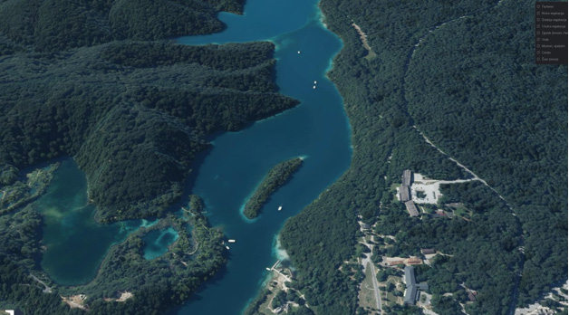 Croatia Plitvice Lakes Aerial
