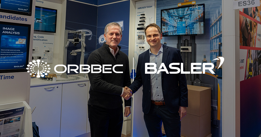 2026 Logimat Handshake Basler Orbbec Logos